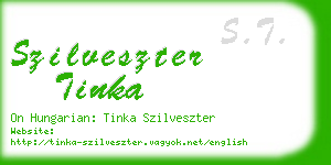 szilveszter tinka business card